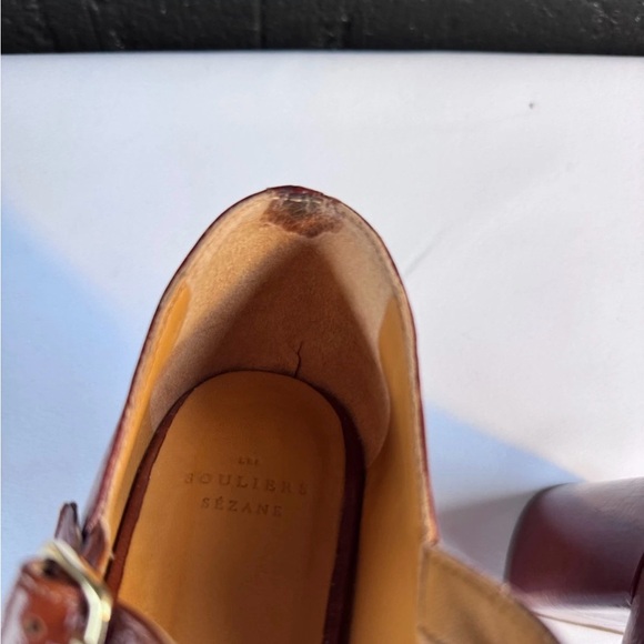 Sézane Georgia High Mary Janes Polished Camel - 39/8 - Picture 7 of 7